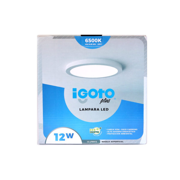 IGOTO - IG-LPBR12 - Lámpara led superficial - Caja