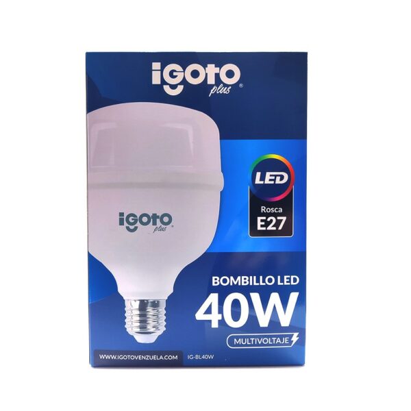 IGOTO - IG-BL40W - Bombillo Led Tipo Domo 40w - Caja