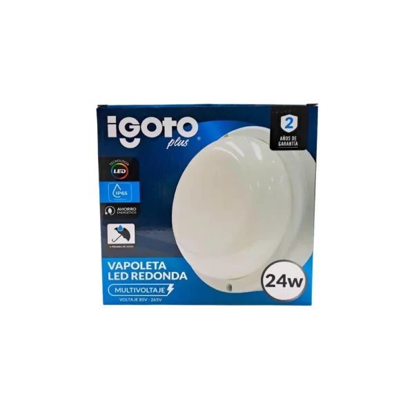 IGOTO - IG-VLR24 - Vapoleta LED - Redonda 24W - Caja