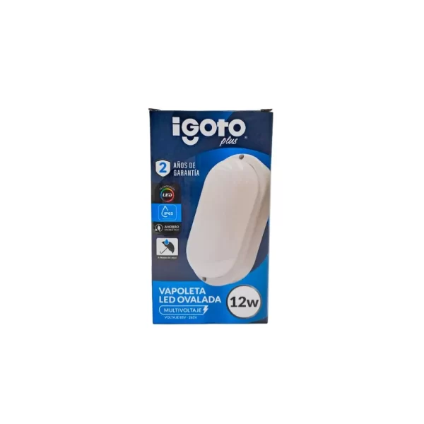 IGOTO - IG-VL012 - Vapoleta LED - Ovalada 12W - Caja