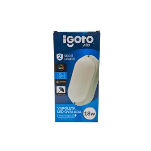 IGOTO - IG-VL018 - Vapoleta LED - Ovalada 18W - Caja