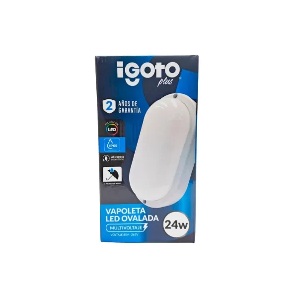 IGOTO - IG-VL024 - Vapoleta LED - Ovalada 24W - Caja