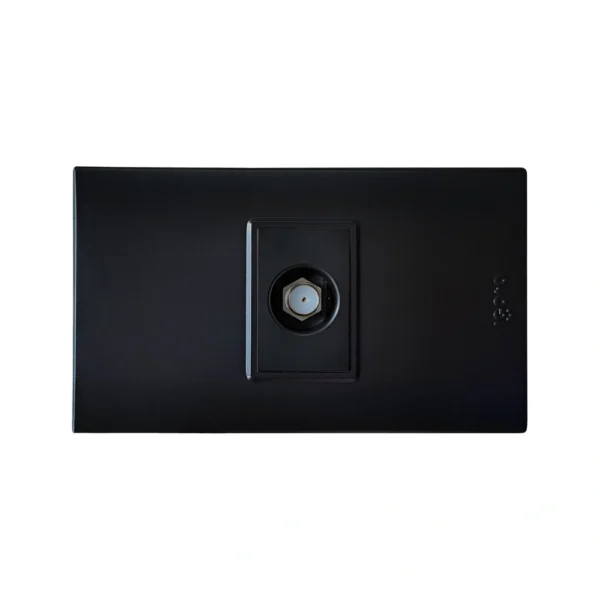 B302-M - Toma para TV Negra Mate