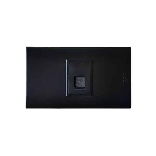 B402-M - Toma para Teléfono Negro