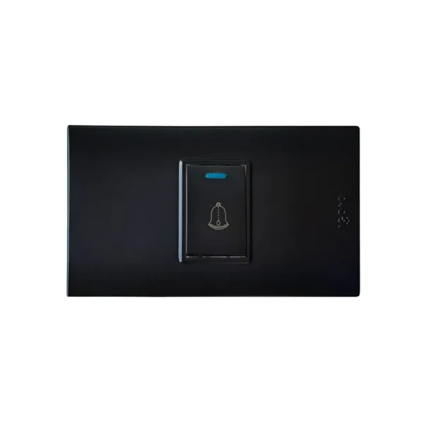 B5401-M - Interruptor Tipo Timbre Negro Mate