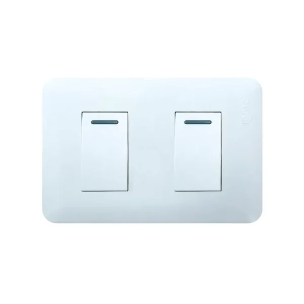 C514-W Interruptor Doble Clasico