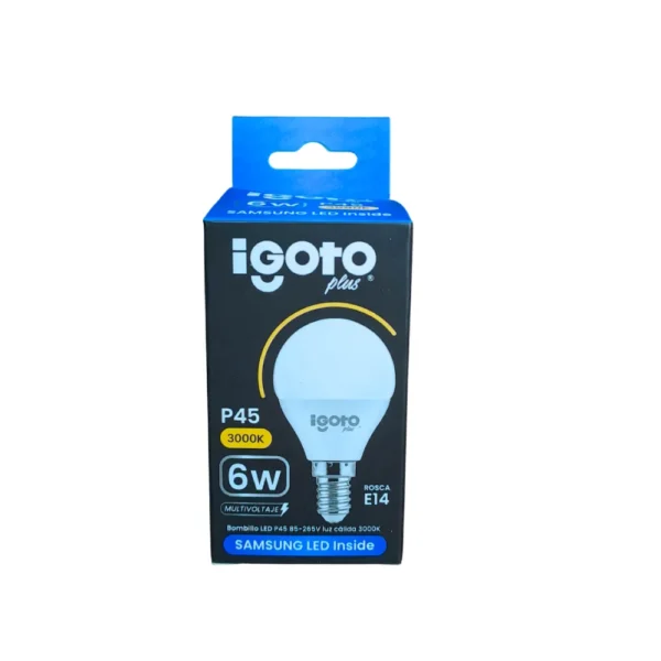 IG-P45C-6W - Bombillo Led P45 Cálida 6W - Imagen 2